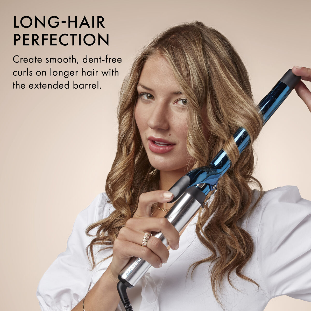 BaBylissPRO&reg; Nano Titanium&trade; 1" Extended Barrel Curling Iron