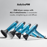 BaBylissPRO&reg; Nano Titanium&trade; Professional High-Speed Dual Ionic Dryer