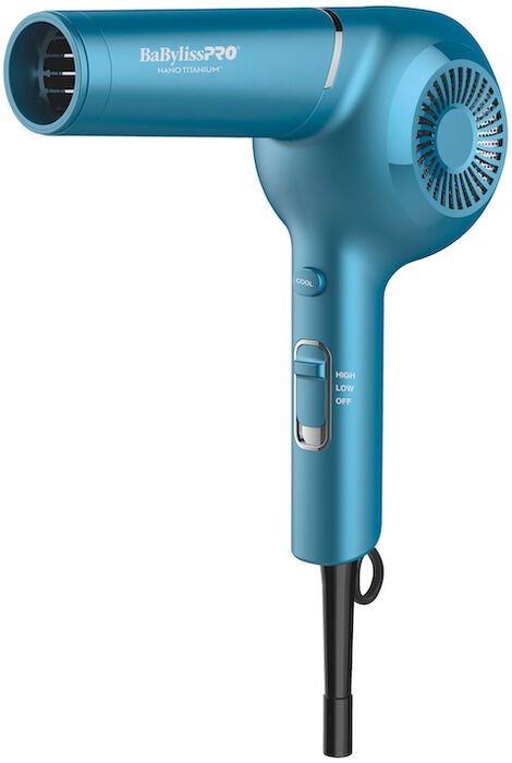 BaBylissPRO Nano Titanium CLASSIC Professional Pistol-Grip Dryer (Blue), , hi-res image number 1