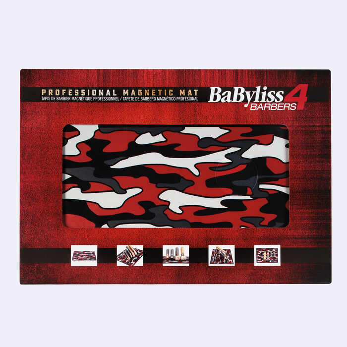 BaBylissPRO® Red Camo Magnetic Strip Barber Mat