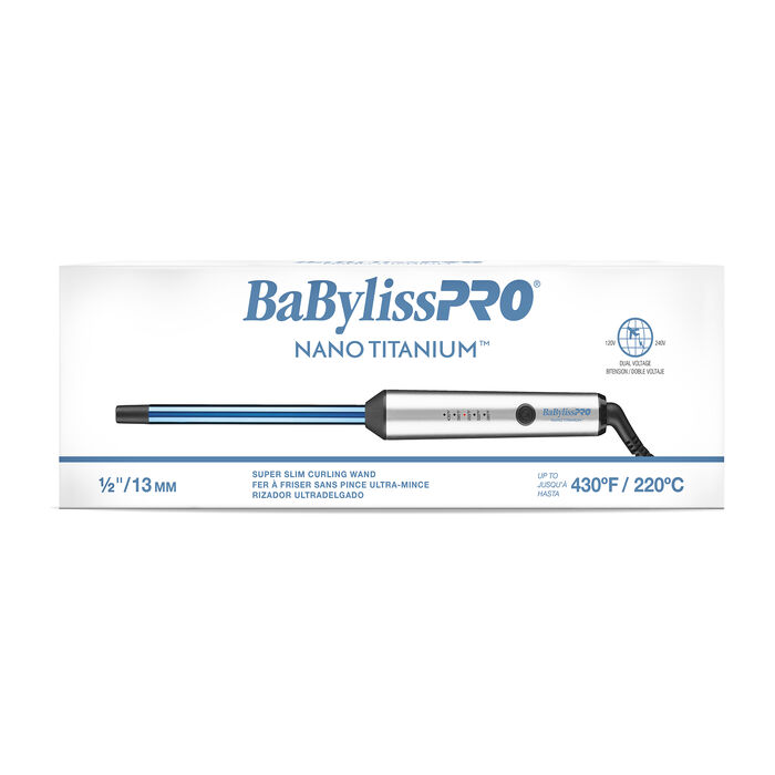 BaBylissPRO® Nano Titanium™ 1/2" Curling Wand, , hi-res image number 1