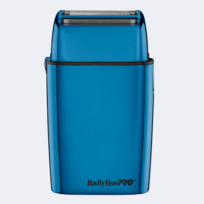 Afeitadora de doble hoja metálica BaBylissPRO® FOILFX02, edición limitada, azul