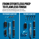 Sistema de secado y peinado con aire caliente 5 en 1 para cabello liso u ondulado BaBylissPRO® Style/Switch™