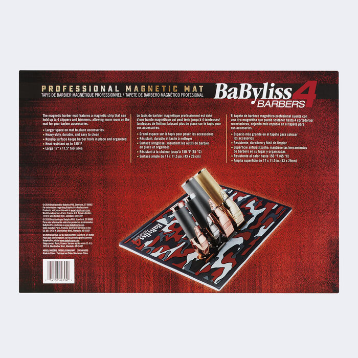 BaBylissPRO® Red Camo Magnetic Strip Barber Mat, , hi-res image number 3