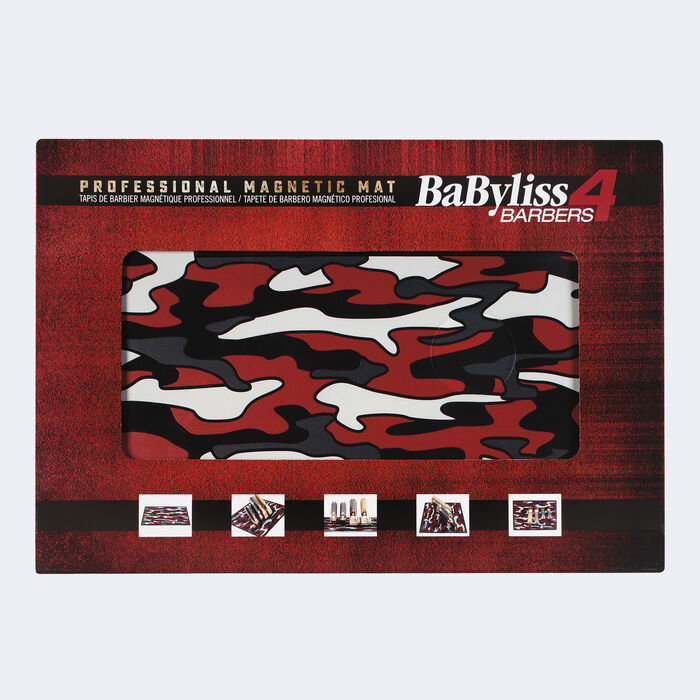 BaBylissPRO® Red Camo Magnetic Strip Barber Mat, , hi-res image number 2