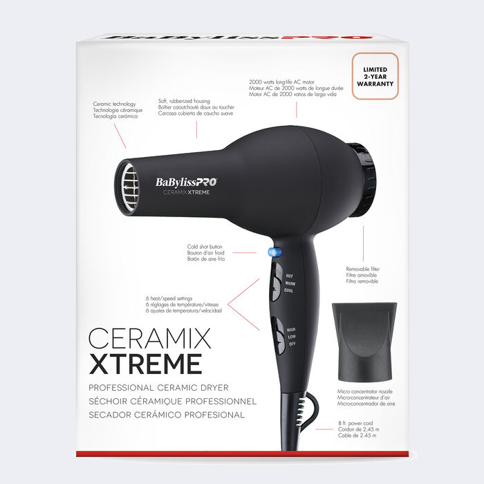 BaBylissPRO® Ceramix Xtreme® Dryer, , hi-res image number 4