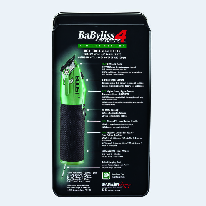 Cortadora de cabello Boost+ de la colección Influencer de BaBylissPRO® (verde)