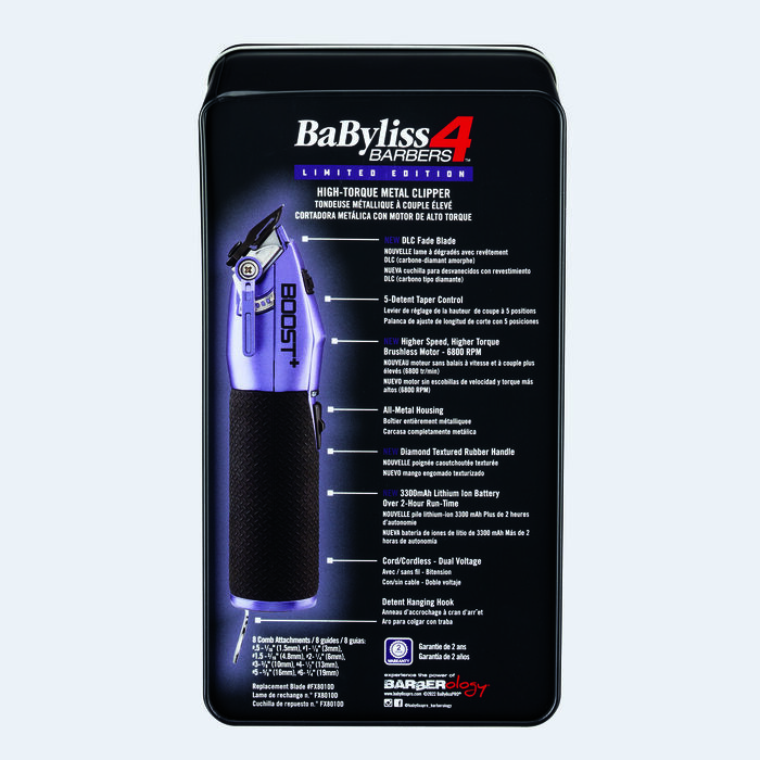 Cortadora de cabello Boost+ de la colección Influencer de BaBylissPRO® (púrpura)