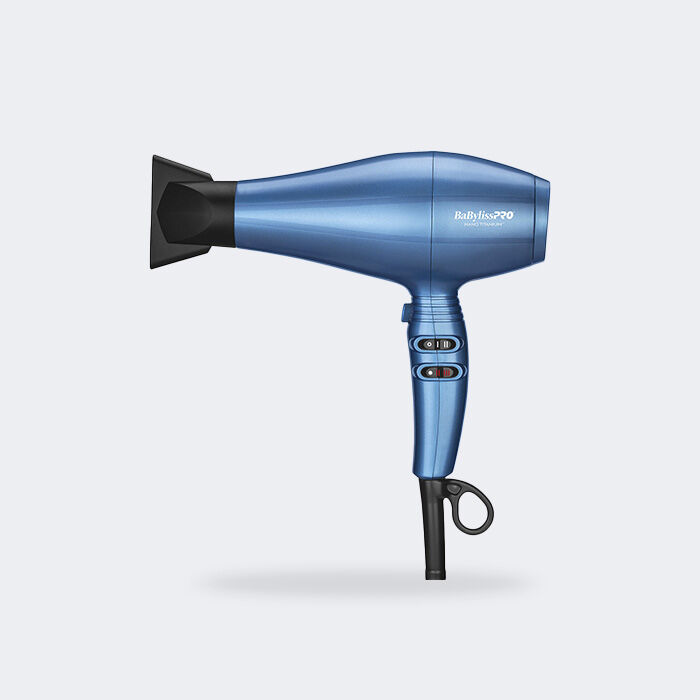 blue hair dryer
