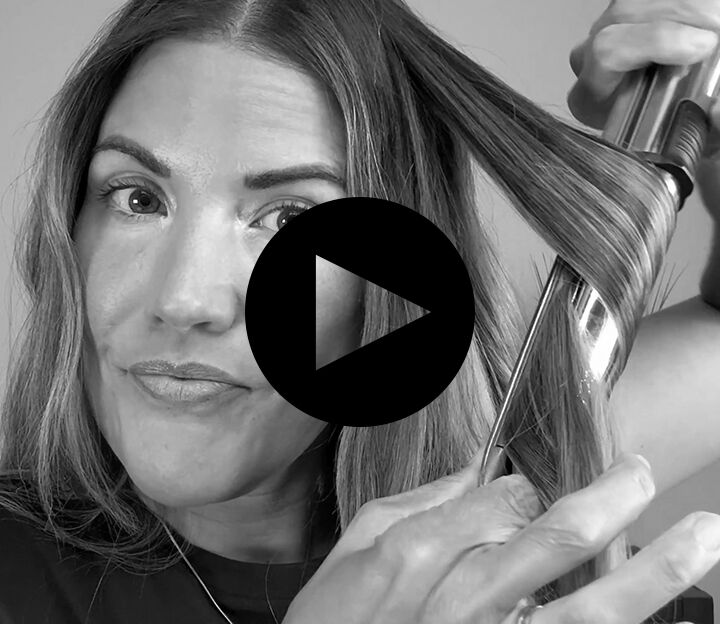 video thumbnail of woman showing how to use the prima 3000 styling iron for soft and defined curls