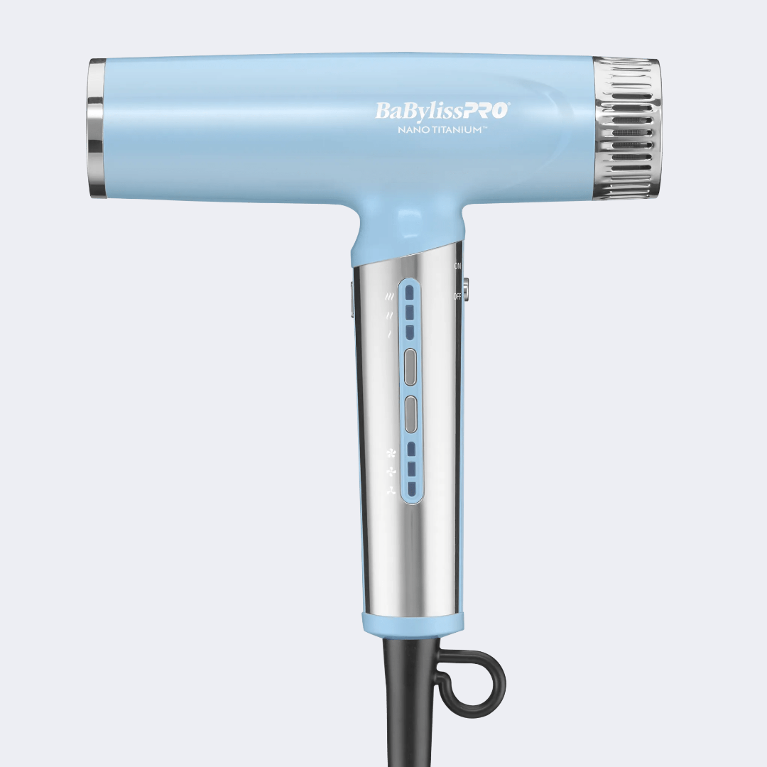 BaBylissPRO Iced Blue Nano Light Ionic Hair Dryer Nano Titanium - 180$