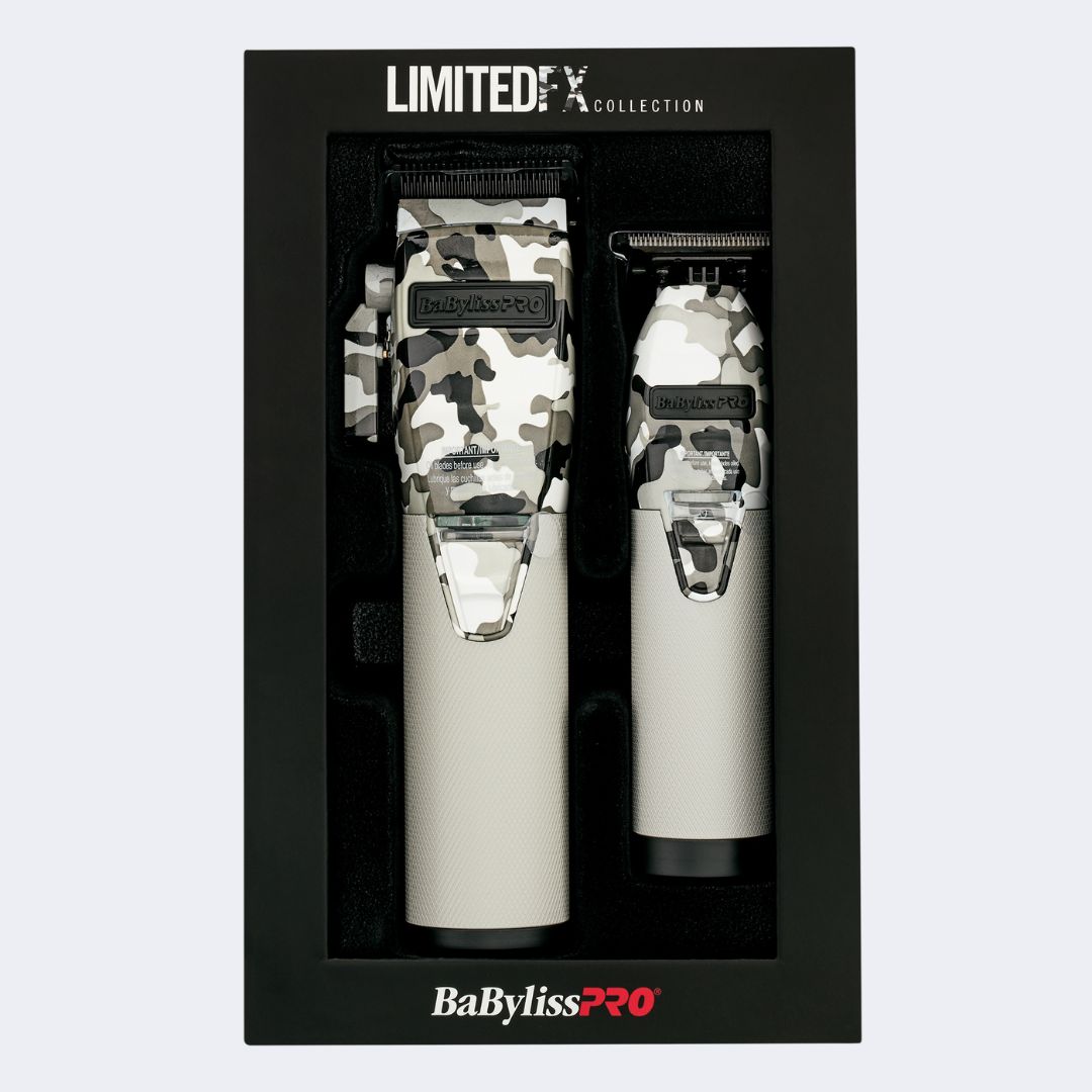 BaBylissPRO Limited Edition Camo Metal Clipper Trimmer Set 340$