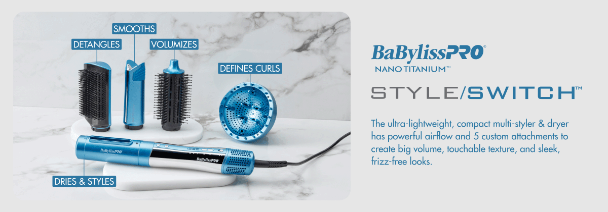 BABYLISS PRO RAPIDO Nano Titanium Slim Hot Brush